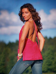 OM Leinen-Longtop, fuchsie XL