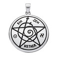 Schutzglyphe - Anhänger 32 mm - teilgeschwärzt Schutzglyphe - Anhänger 32 mm - teilgeschwärzt